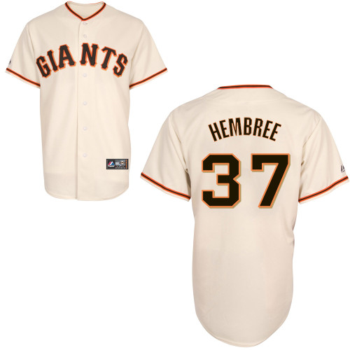 Heath Hembree #37 Youth Baseball Jersey-San Francisco Giants Authentic Home White Cool Base MLB Jersey